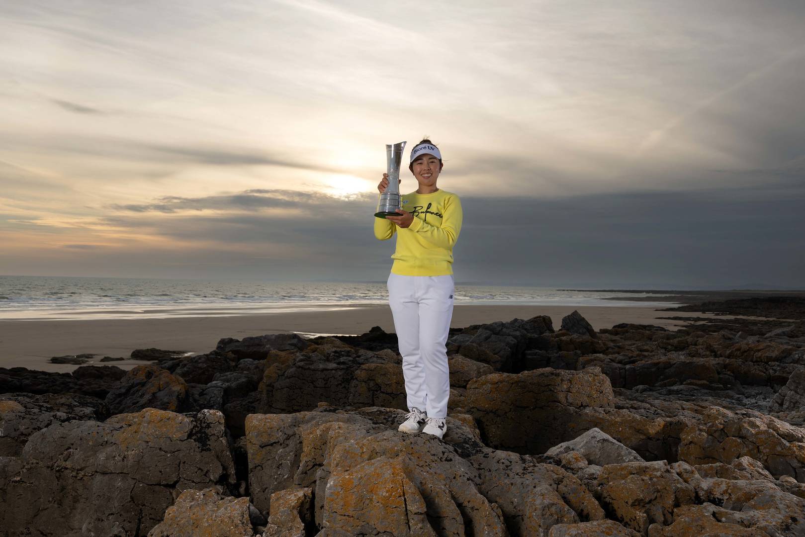 Miyu Yamashita celebrates with the AIG Women